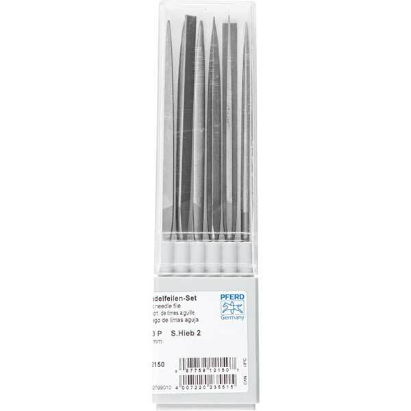 Pferd 12799010 160mm (6 1/4") Needle File Set C2, 12 Pieces - AIMS Industrial Supplies