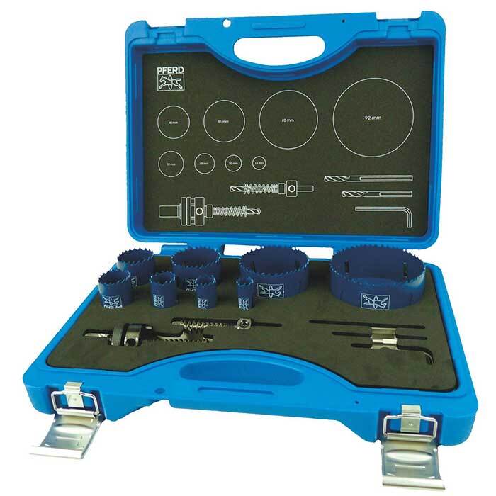 Pferd 25900910 Bi-Metal Electricians Holesaw Set, 13 pieces - AIMS Industrial Supplies