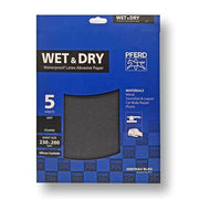 Pferd 5 - Pack Abrasive Sheet - Wet & Dry - AIMS Industrial Supplies