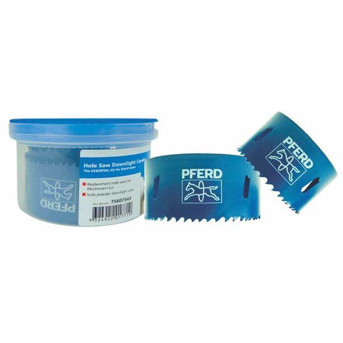 Pferd 75607543 Bi-Metal Downlight Combo Pack Holesaw Set, 2 pieces - AIMS Industrial Supplies