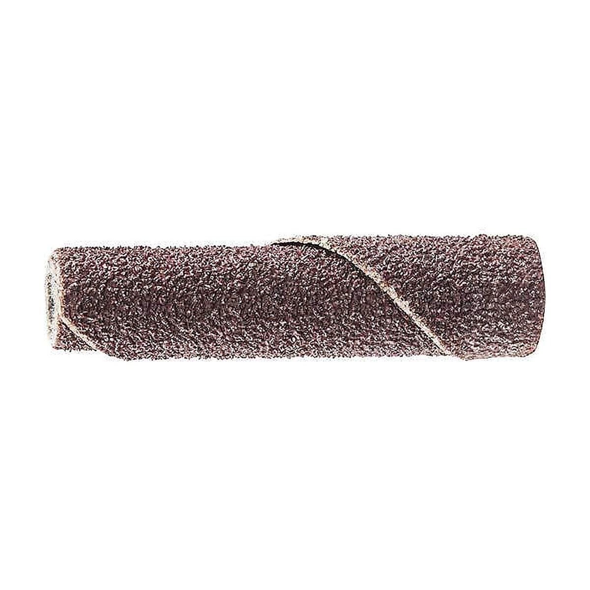 Pferd POLIROLL PR cartridge roll, aluminium oxide, medium-thickness brown roll with a spiral seam, coarse grain, side view