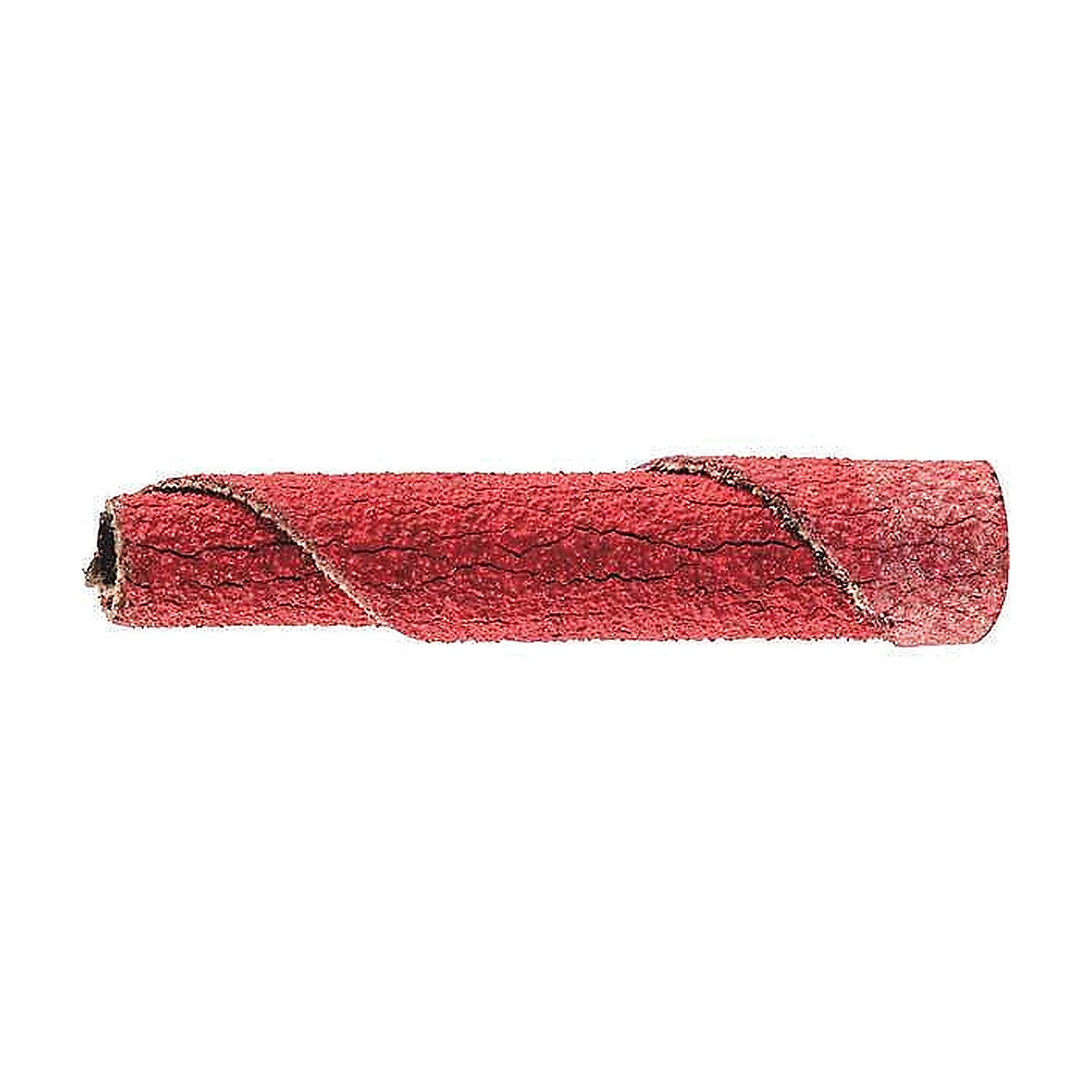 Pferd POLIROLL PR CO-COOL cartridge roll, slim bright red ceramic roll with a spiral seam, fine grain, side view