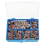 Pferd Abrasive Cartridge Rolls with Arbor 49500151 - 150pc Set - AIMS Industrial Supplies