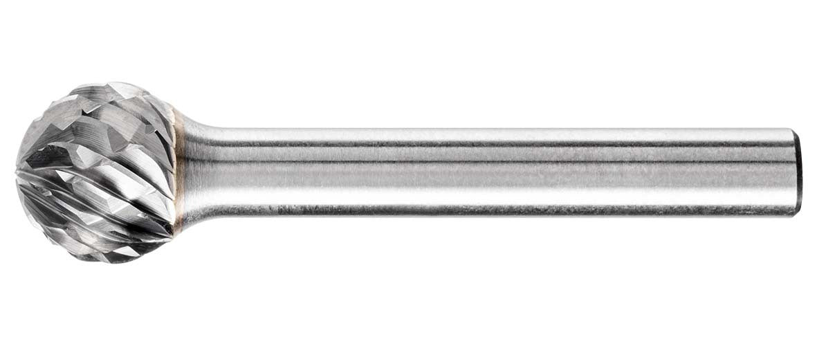 Pferd Ball Shape Burr KUD 12.7 x 11.1mm (1/2 x 7/16") Allround, 1/4" Shank