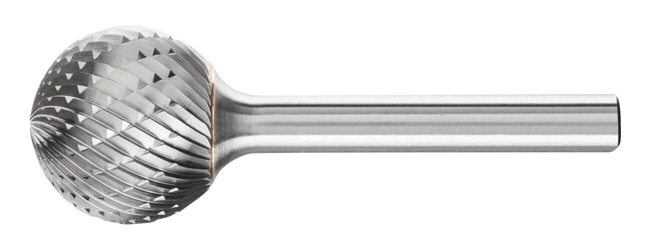 Pferd Ball Shape Burr KUD 19 x 17.4mm (3/4 x 11/16") C3 Plus, 1/4" Shank