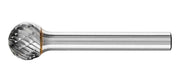 Pferd Ball Shape TC Burr KUD 1210/6 Tough 12 x 10mm, 6mm Shank - AIMS Industrial Supplies