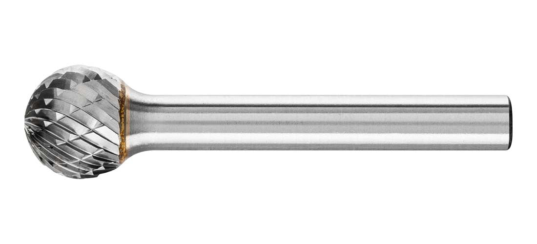 Pferd Ball Shape TC Burr KUD 1210/6 Tough 12 x 10mm, 6mm Shank - AIMS Industrial Supplies