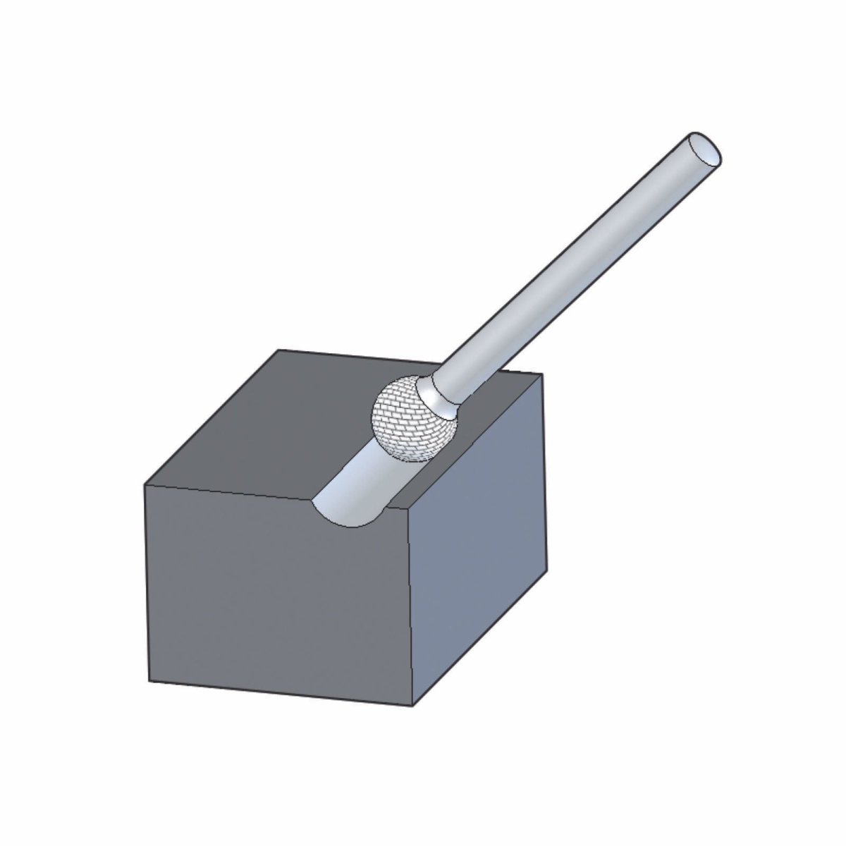 Pferd Ball Shape TC Burr KUD MX NCC - AIMS Industrial Supplies