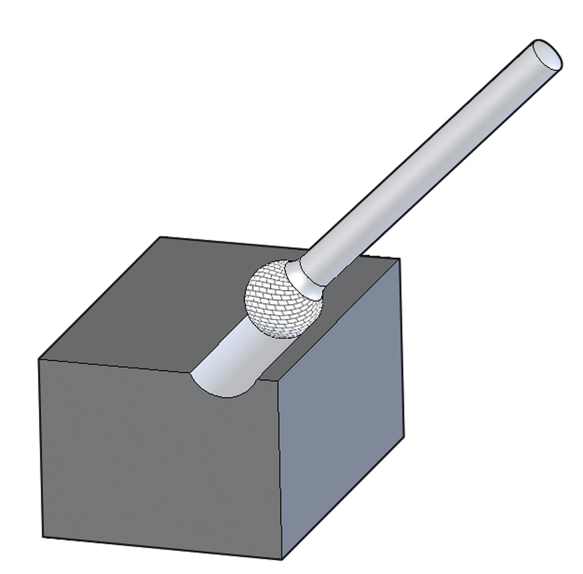 Pferd Ball-Shaped TC Burr KUD Allround3