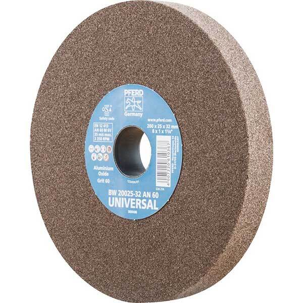 Pferd Bench Grinding Wheel Aluminium Oxide Universal BW 200 x 25mm 60 Grit
