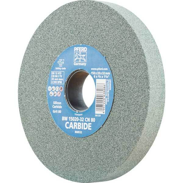 Pferd Bench Grinding Wheel Carbide Green BW 150 x 20mm 80 Grit