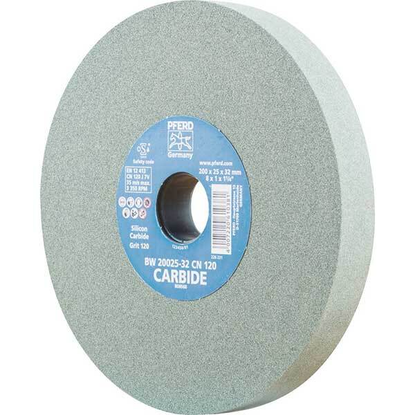 Pferd Bench Grinding Wheel Carbide Green BW 200 x 25mm 120 Grit