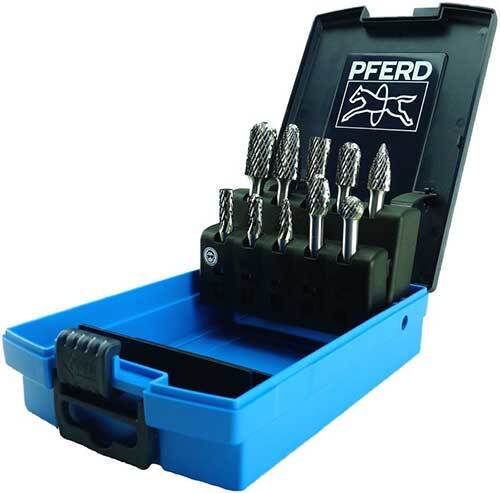 Pferd Burr 10pc Set 6mm Shank Tungsten Carbide General Purpose 26005691