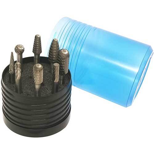 Pferd Burr 1/4" Shank Tungsten Carbide General Purpose 75609064 - 8pcs./Set - AIMS Industrial Supplies