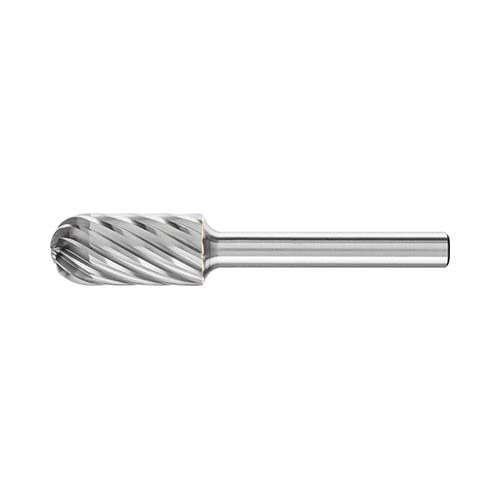 Pferd Burr Cylindrical Radius 1/4" Shank SC-5 12.7 x 25.4 x 6.35mm Inox 21724467 - AIMS Industrial Supplies