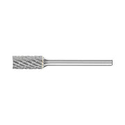Pferd ZYAS cylindrical end cut burr Cut 3 PLUS 3 mm shank, flat-ended cylinder head with crossing flutes, side view