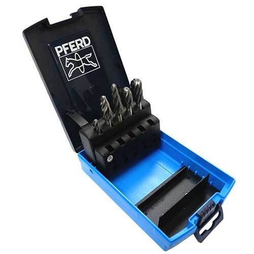 Pferd Burr Set 1/4" Shank Tungsten Carbide Aluminium 26005695 - 5pcs./Set - AIMS Industrial Supplies