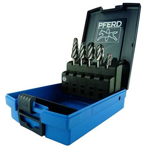 Pferd Burr Set 1/4" Shank Tungsten Carbide Aluminium 26005695 - 5pcs./Set - AIMS Industrial Supplies