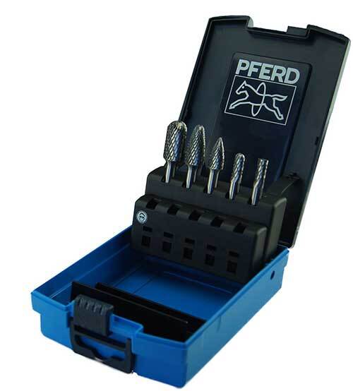 Pferd Burr Set Shank Tungsten Carbide Premium - AIMS Industrial Supplies
