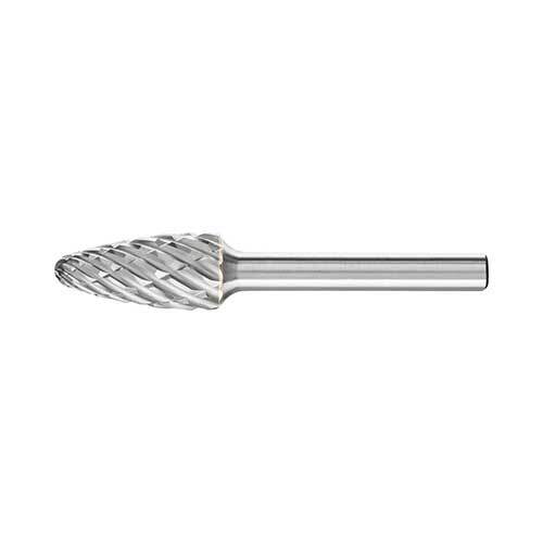 Pferd Burr Tree Radius 1/4" Shank 12.7 x 25.4 x 6.35mm (1/2 x 1") Steel - AIMS Industrial Supplies