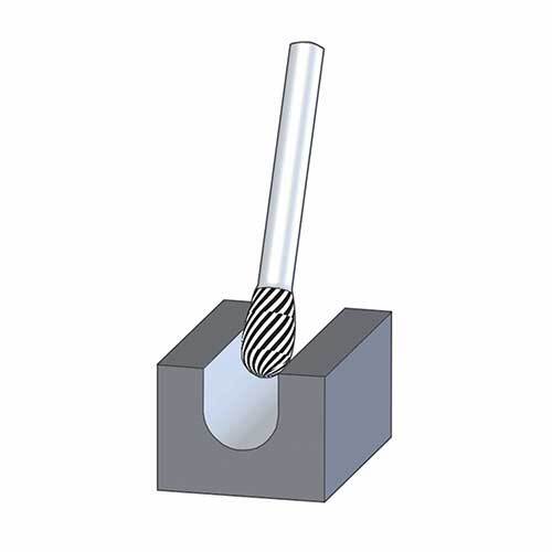 Pferd Burr Tree Radius Extended Shank RBF C3 Plus2