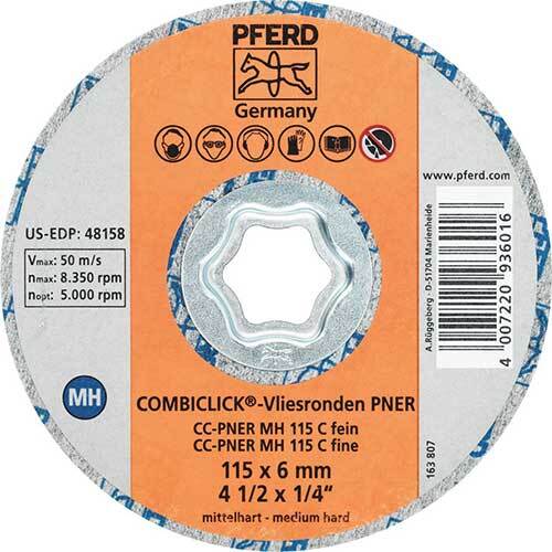 Pferd Combiclick Disc Non Woven Removal Medium Hard 115mm 42002146 - Pack of 5