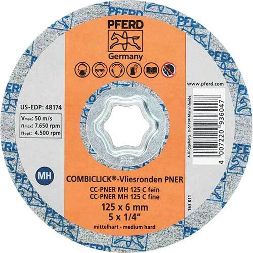 Pferd Combiclick Disc Non Woven Removal Medium Hard 125mm 42002156 - Pack of 5