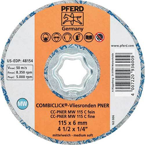 Pferd Combiclick Disc Non Woven Removal Medium Soft 115mm 42002086 - Pack of 5