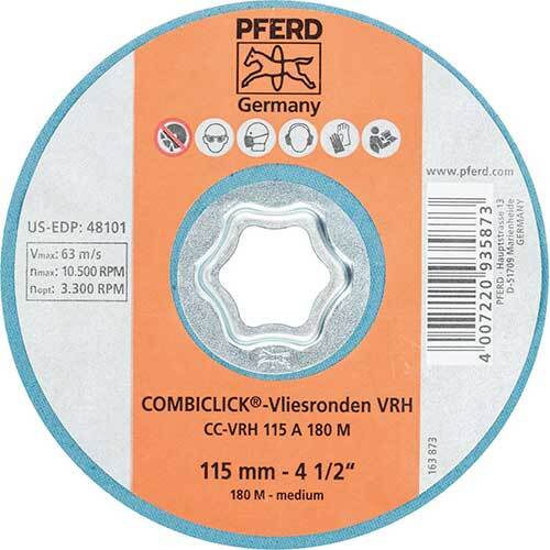 Pferd Combiclick Disc Non Woven Satin 115mm Medium 42000051 - Pack of 10
