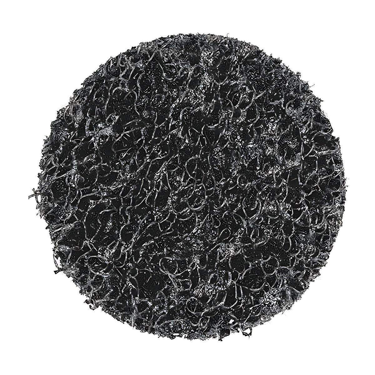 Pferd Combidisc CDR PCLR Policlean disc, round black open-web cleaning disc with a uniform web and no hub