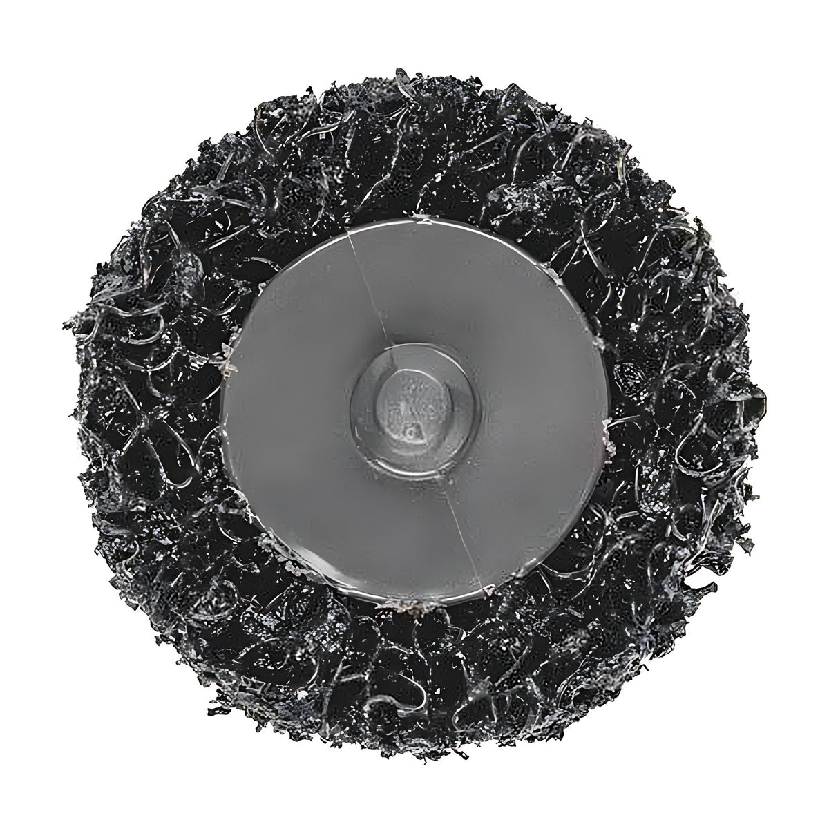 Pferd Combidisc CDR PCLR Policlean disc, black open-web non-woven disc with a grey round quick-change hub at the centre