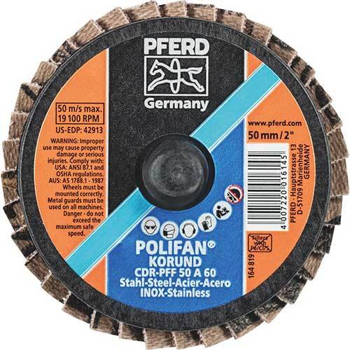 Pferd Combidisc Polifan Grinding Wheel 50mm 60 Grit 47202528 - Pack of 10