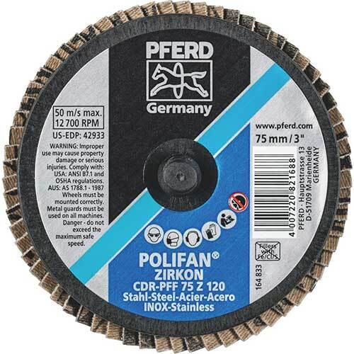 Pferd Combidisc Polifan Grinding Wheel 75mm 120 Grit 47202092 - Pack of 10