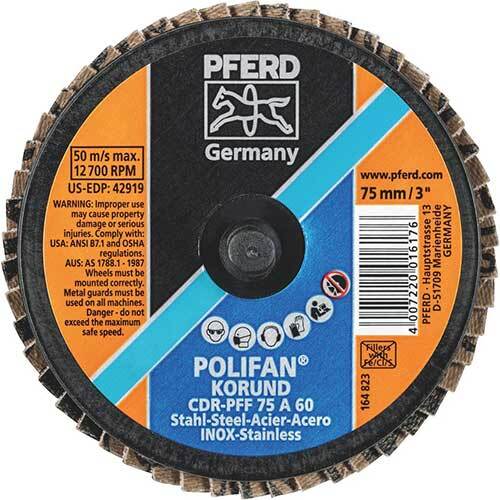 Pferd Combidisc Polifan Grinding Wheel 75mm 60 Grit 47202531 - Pack of 10