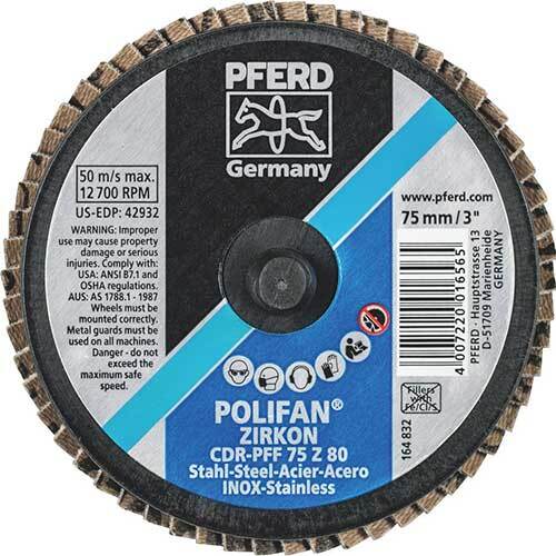 Pferd Combidisc Polifan Grinding Wheel 75mm 80 Grit 47202536 - Pack of 10