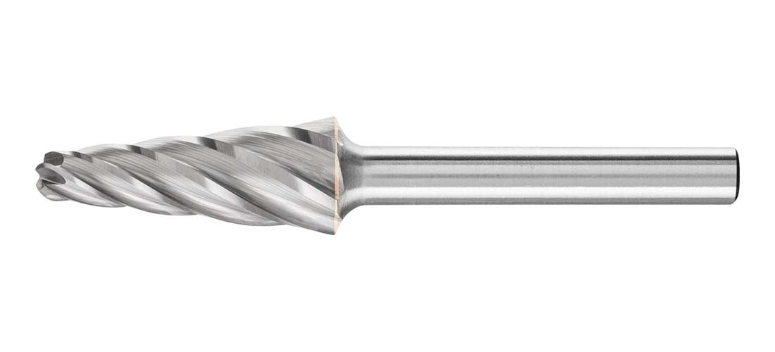 Pferd Cone Radius End Burr KEL 1230/6 Aluminium 12 x 30mm, 6mm Shank1