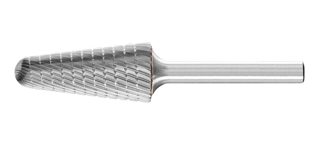 Pferd Cone Radius End TC Burr KEL MX NCC - AIMS Industrial Supplies
