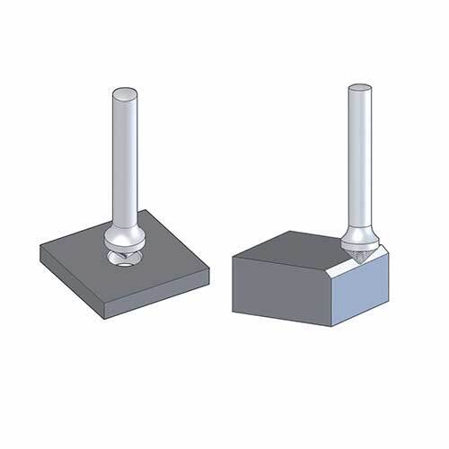 Pferd Conical (Included Angle) Burr KSJ C3 Shank 16 x 13mm 21115336 - AIMS Industrial Supplies