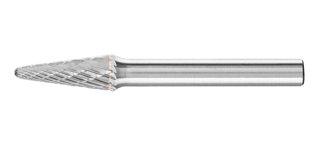 Pferd Conical Radius End Burr KEL 0820/6 C3 Plus 8 x 20mm, 6mm Shank1