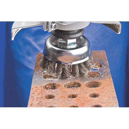 Pferd Cup Brush Twist Knot Inox 80mm/M14 433060332