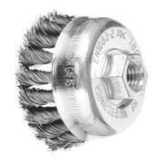 Pferd Cup Brush Twist Knot Steel TBG Universal 65mm M14 x 2mm Thread 47701009 - AIMS Industrial Supplies