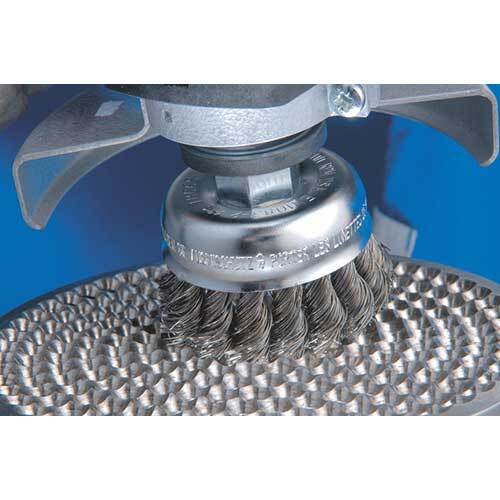 Pferd Cup Brush Twist Knot Steel TBGR 80mm/M14 433060013