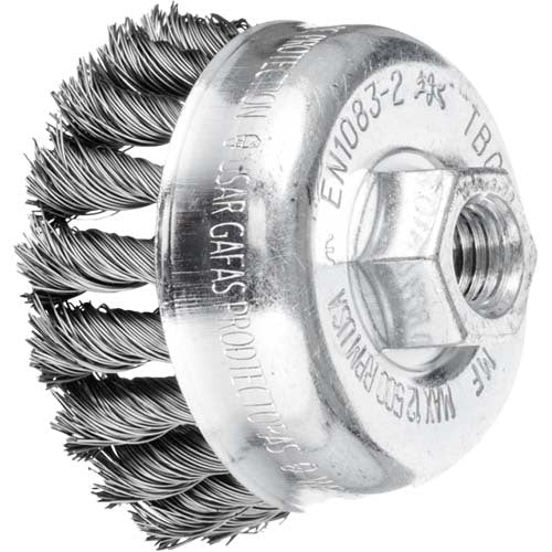 Pferd Cup Brush Twist Knot Steel Wire - AIMS Industrial Supplies