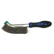 Pferd Curved Hand Scratch Brush Economy PSF Steel 265mm 43740044 - AIMS Industrial Supplies