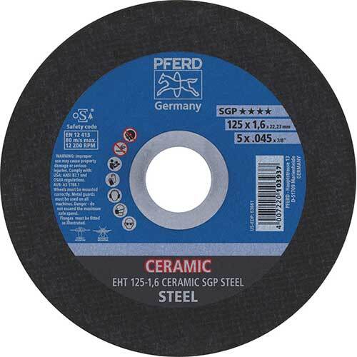 Pferd Cut-Off Wheel EHT 125 x 1.6mm Ceramic 61312516 - Pack of 25