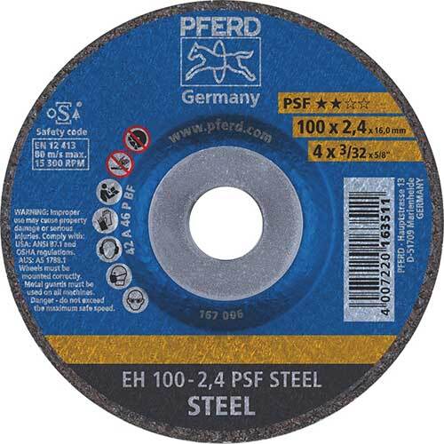 Pferd Cut - Off Wheel GP Raised Hub PSF Steel - AIMS Industrial Supplies