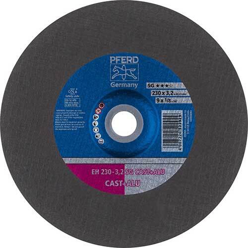 Pferd Cut-Off Wheel Premium Raised Hub SG Cast + ALU 230mm 61324802 - Pack of 25 - AIMS Industrial Supplies
