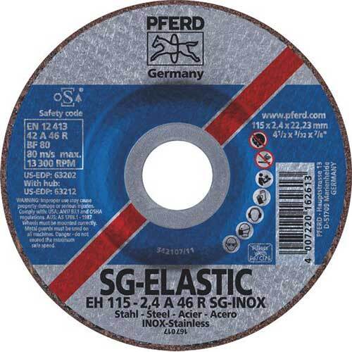 Pferd Cut-Off Wheel Premium Raised Hub SG Inox 100mm 69901433 - Pack of 25 - AIMS Industrial Supplies