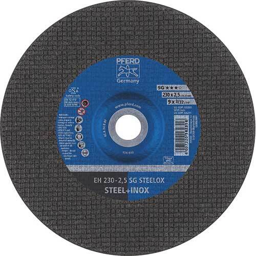 Pferd Cut - Off Wheel Premium Raised Hub SG Steelox - AIMS Industrial Supplies