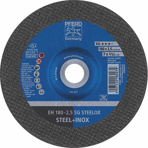 Pferd Cut - Off Wheel Premium Raised Hub SG Steelox - AIMS Industrial Supplies
